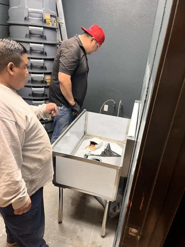 Commercial plumbing and sink installation in Red Chute